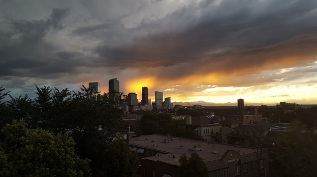 Magical sunset in Denver